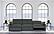 Collins Modular Power Sofa Dark Grey by Coaster