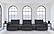 Collins 5-piece Power Reclining Home Theater Seating Dark Grey by Coaster
