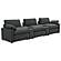 Collins 5-piece Power Reclining Home Theater Seating Dark Grey by Coaster