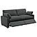 Collins Modular Power Loveseat Dark Grey by Coaster