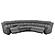 Bahrain 6-piece Upholstered Motion Sectional Charcoal by Coaster