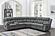 Bahrain 6-piece Upholstered Motion Sectional Charcoal by Coaster