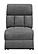 Bahrain Modular Sectional Armless Recliner Charcoal by Coaster