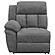 Bahrain Upholstered Motion Loveseat w/Console Charcoal by Coaster