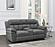 Bahrain Upholstered Power Loveseat w/Console Charcoal by Coaster
