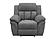 Bahrain Upholstered Glider Recliner Charcoal by Coaster