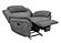 Bahrain Upholstered Glider Recliner Charcoal by Coaster