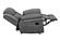 Bahrain Upholstered Glider Recliner Charcoal by Coaster