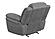 Bahrain Upholstered Glider Recliner Charcoal by Coaster