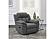Bahrain Upholstered Glider Recliner Charcoal by Coaster