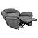 Bahrain Upholstered Power Glider Recliner Charcoal by Coaster
