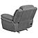 Bahrain Upholstered Power Glider Recliner Charcoal by Coaster