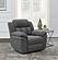 Bahrain Upholstered Power Glider Recliner Charcoal by Coaster