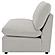 Collins Modular Armless Chair Grey by Coaster