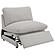 Collins Modular Power Armless Recliner Grey by Coaster