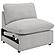Collins Modular Power Armless Recliner Grey by Coaster