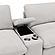 Collins Upholstered Modular Storage Console Grey by Coaster
