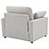 Collins Upholstered Power Recliner Chair Grey by Coaster