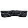 Hewitt Leather Upholstered Power Reclining Sectional Black by Coaster