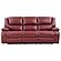 Camila 3-piece Upholstered Reclining Sofa Set Red Faux Leather by Coaster