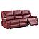 Camila 3-piece Upholstered Reclining Sofa Set Red Faux Leather by Coaster