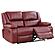 Camila Upholstered Motion Reclining Loveseat Red Faux Leather by Coaster