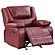Camila Upholstered Glider Recliner Chair Red Faux Leather by Coaster