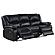 Camila Upholstered Motion Reclining Sofa Black by Coaster
