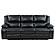 Camila Upholstered Motion Reclining Sofa Black by Coaster