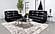 Camila 2-piece Upholstered Motion Reclining Sofa Set Black by Coaster