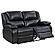 Camila Upholstered Motion Reclining Loveseat Black by Coaster