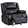 Camila Upholstered Glider Recliner Chair Black by Coaster