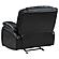 Camila Upholstered Glider Recliner Chair Black by Coaster