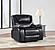 Camila Upholstered Glider Recliner Chair Black by Coaster