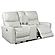 Greenfield Upholstered Power Reclining Loveseat w/Console Ivory by Coaster