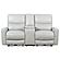 Greenfield Upholstered Power Reclining Loveseat w/Console Ivory by Coaster