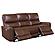 Greenfield Upholstered Power Reclining Sofa Saddle Brown by Coaster