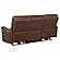 Greenfield Upholstered Power Reclining Sofa Saddle Brown by Coaster