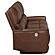 Greenfield Upholstered Power Reclining Sofa Saddle Brown by Coaster