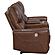 Greenfield Upholstered Power Reclining Loveseat w/Console Saddle Brown by Coaster