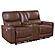 Greenfield Upholstered Power Reclining Loveseat w/Console Saddle Brown by Coaster