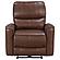 Greenfield Upholstered Power Recliner Chair Saddle Brown by Coaster