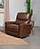 Greenfield Upholstered Power Recliner Chair Saddle Brown by Coaster