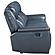 Sloane Upholstered Motion Reclining Sofa w/Drop Down Table Blue by Coaster