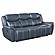 Sloane Upholstered Motion Reclining Sofa w/Drop Down Table Blue by Coaster