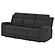 Brentwood Upholstered Motion Reclining Sofa Dark Charcoal by Coaster