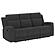 Brentwood 2-piece Upholstered Reclining Sofa Set Charcoal by Coaster