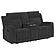 Brentwood 2-piece Upholstered Reclining Sofa Set Charcoal by Coaster
