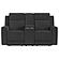 Brentwood Upholstered Reclining Loveseat Dark Charcoal by Coaster