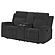 Brentwood Upholstered Reclining Loveseat Dark Charcoal by Coaster